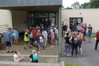 Au retour à la salle Steredenn, le verre l'amitié