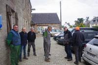 Les bénévoles au départ de la matinée