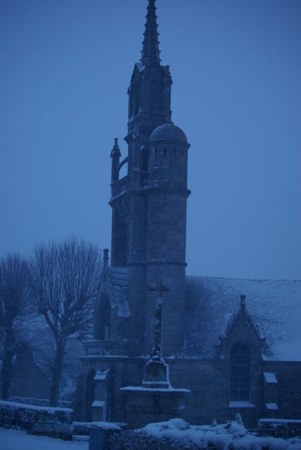 neige février 2021, premiers flocons